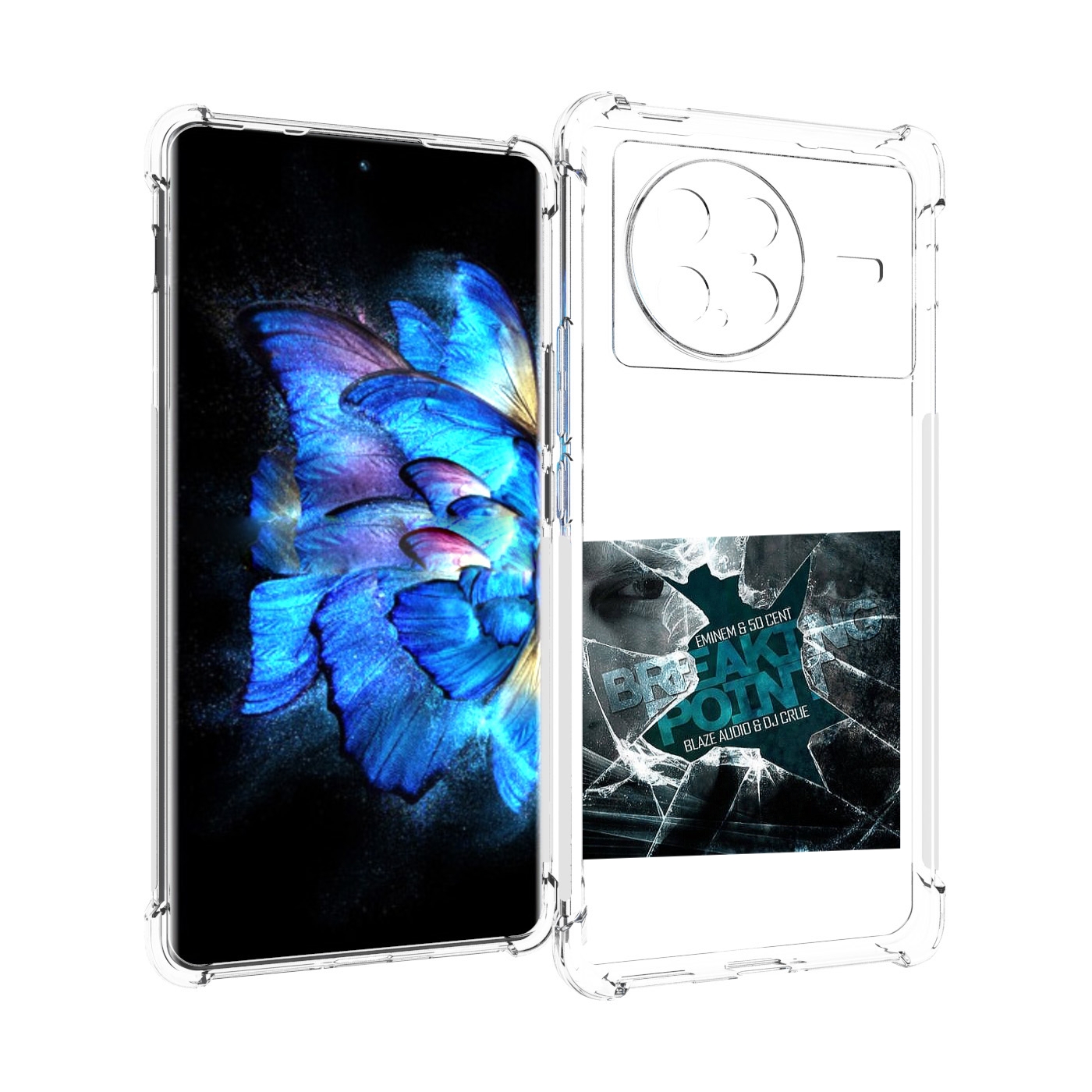 

Чехол MyPads Eminem & 50 Cent - Breaking Point для Vivo X Note 5G, Прозрачный, Tocco