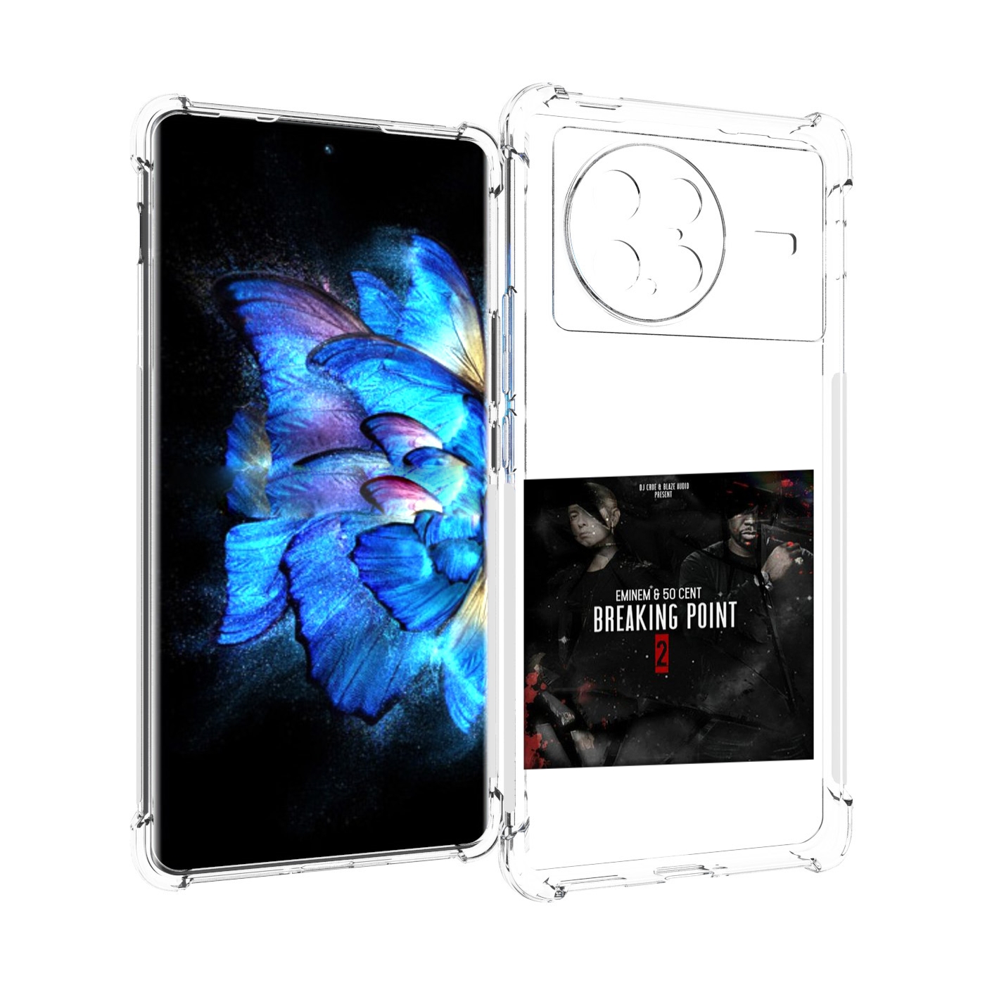 

Чехол MyPads Eminem & 50 Cent - Breaking Point 2 для Vivo X Note 5G, Прозрачный, Tocco