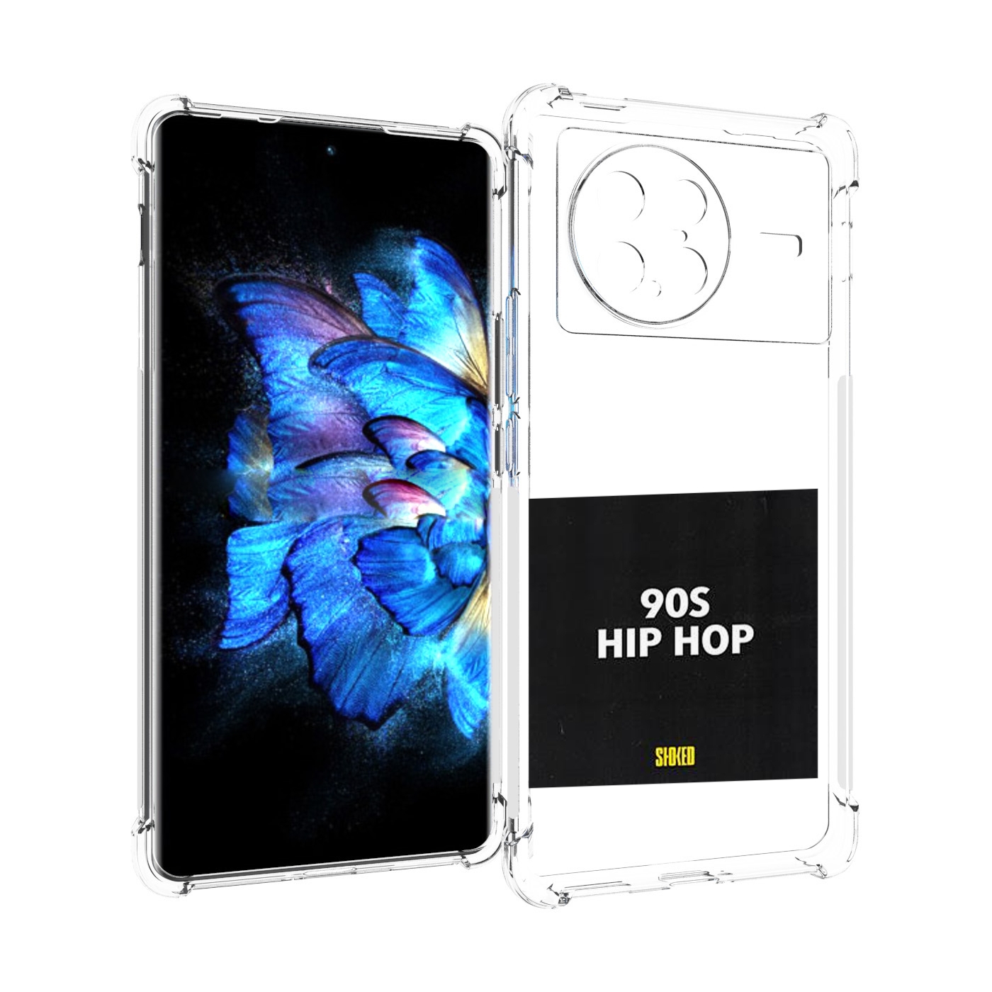 

Чехол MyPads Eazy-E 90S Hip Hop для Vivo X Note 5G, Прозрачный, Tocco