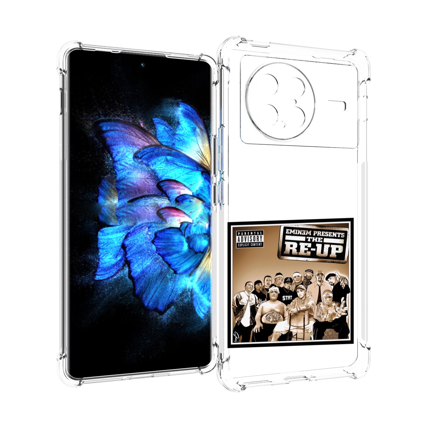 

Чехол MyPads EMINEM PRESENTS, THE RE-UP для Vivo X Note 5G, Прозрачный, Tocco