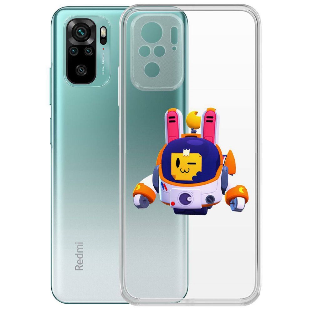 Чехол-накладка Brawl Stars-Лунный Спраут для Xiaomi Redmi Note 10/ Note 10S