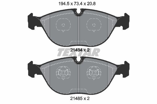 

Колодки тормозные дисковые передн AUDI: A4 Avant 00-01, TT 03-, TT Roadster 03-, BMW: 7 9
