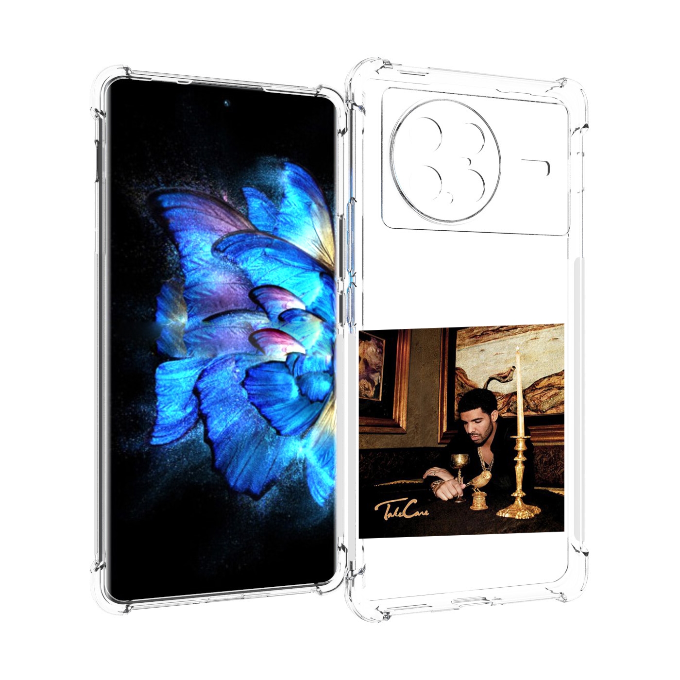 

Чехол MyPads Drake - Take Care для Vivo X Note 5G, Прозрачный, Tocco