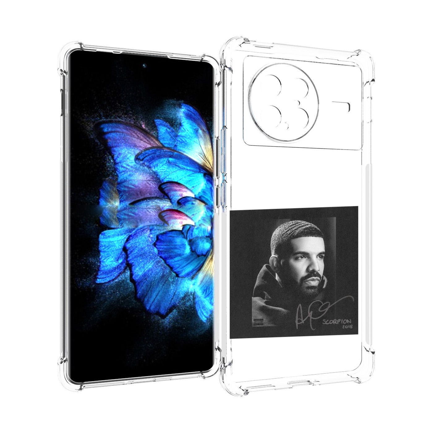

Чехол MyPads Drake - Scorpion для Vivo X Note 5G, Прозрачный, Tocco