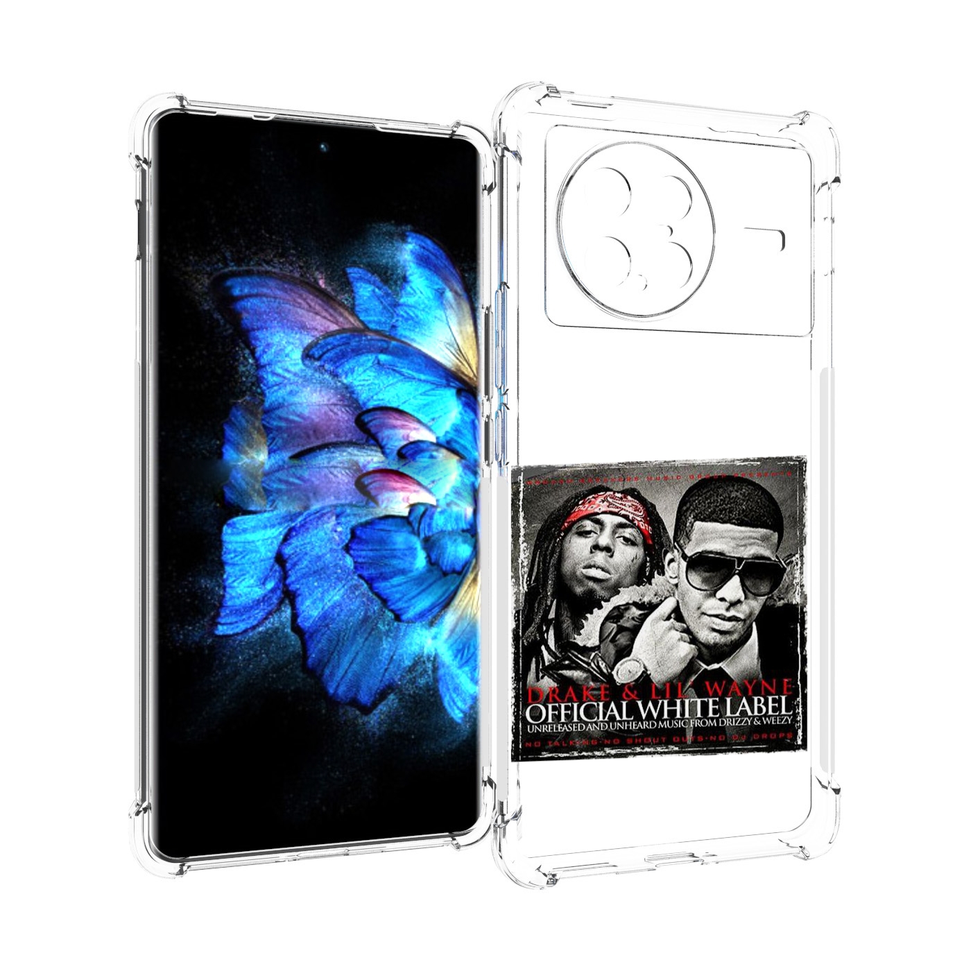 

Чехол MyPads Drake - Official White Label для Vivo X Note 5G, Прозрачный, Tocco