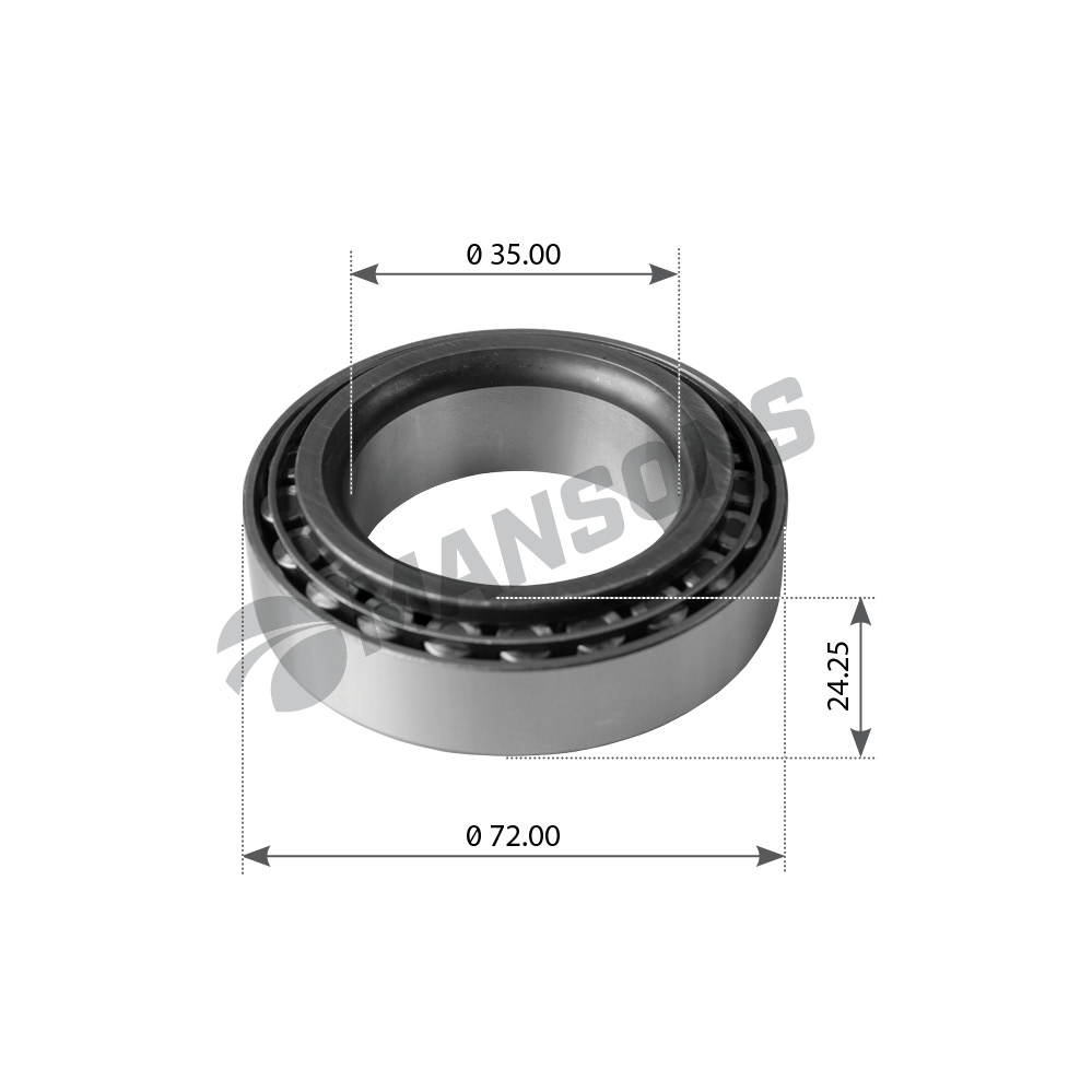 

MANSONS 700191 700.191MNS_подшипник роликовый! 32207 35x72x24.25 \MAN,MB,RVI,Volvo,Scania