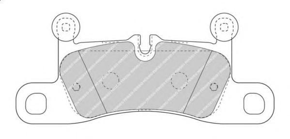 

Тормозные колодки FERODO дисковые fdb4424