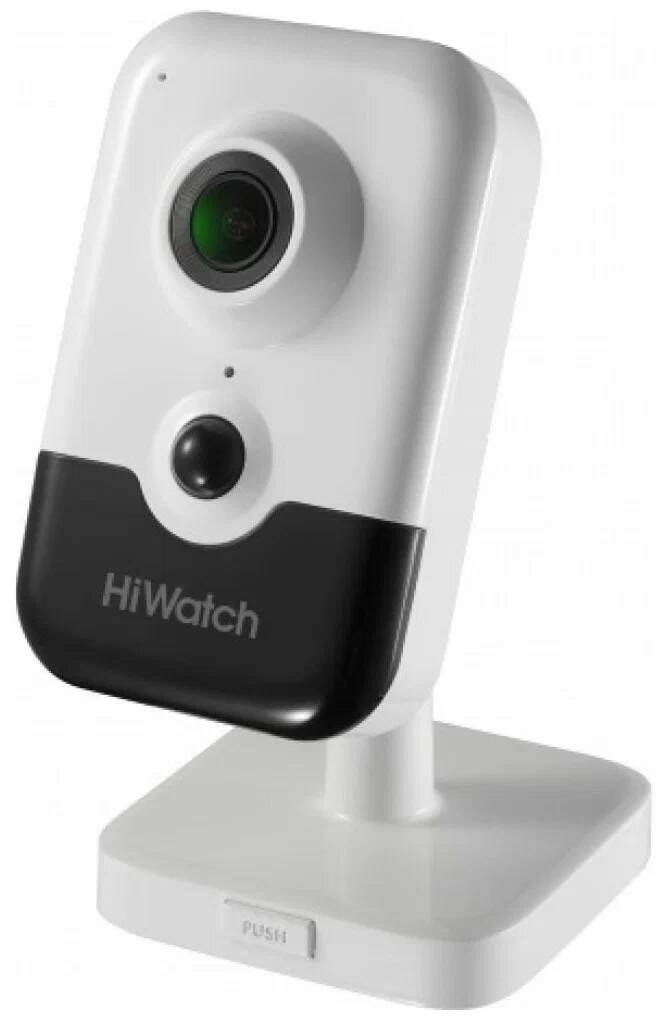 Видеокамера IP Hikvision HiWatch DS-I214(B) 4мм белый/черный