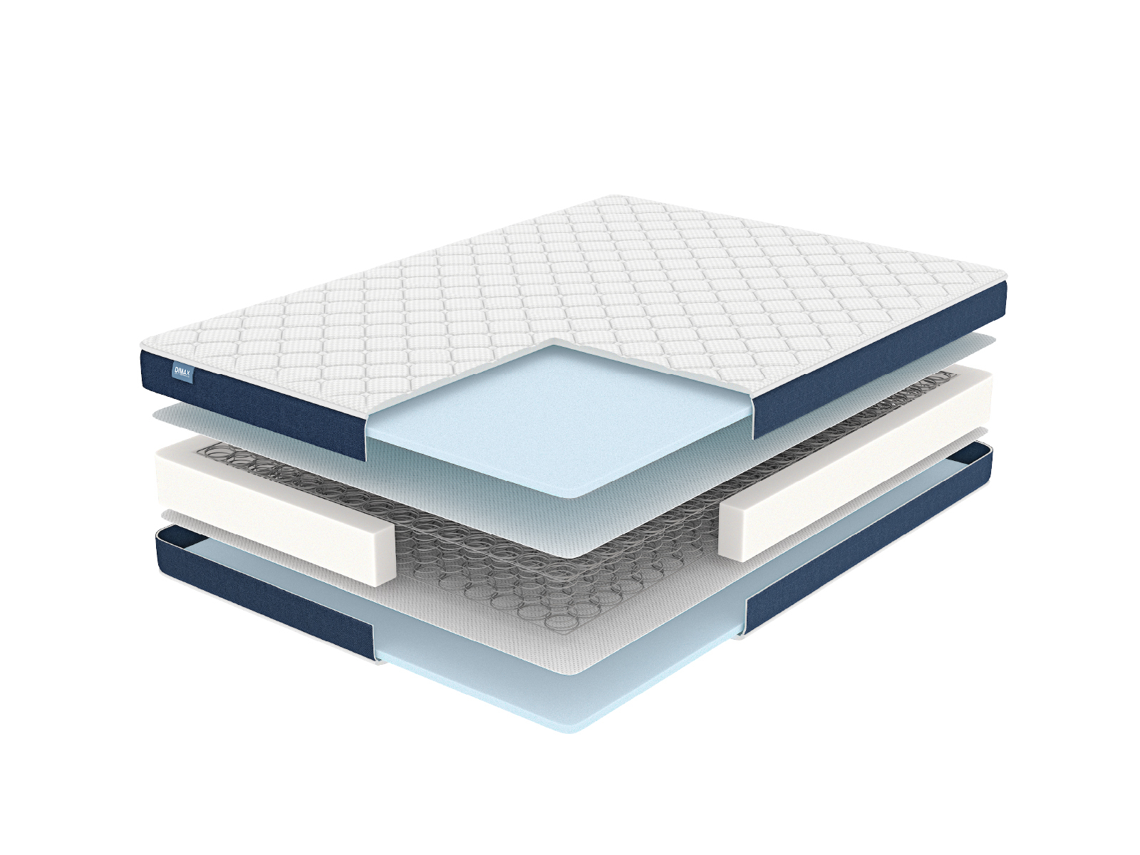 

Матрас Dimax Практик Базис Bonnel 140х190, Бежевый;белый;серый;серебристый, Практик Базис Bonnel