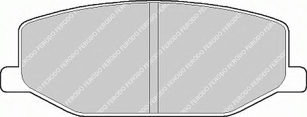 

Тормозные колодки FERODO дисковые fdb396
