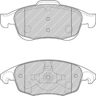 

Тормозные колодки FERODO передние fdb1971