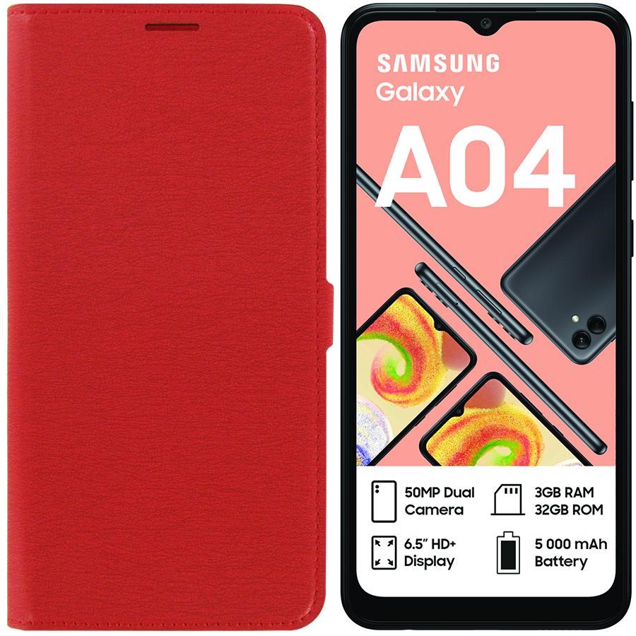 

Чехол-книжка Krutoff Eco Book для Samsung Galaxy A04 (A045) красный