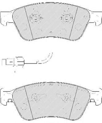 Колодки AUDI A8/VW PHAETON 3.0-6.0L 2002=> с датчиком износа