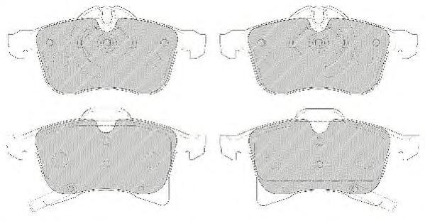 

Колодки дисковые п. Opel Astra H/Meriva/Zafira 1.4-2.0/1.7CDTi 03> FDB1640 =1036 02