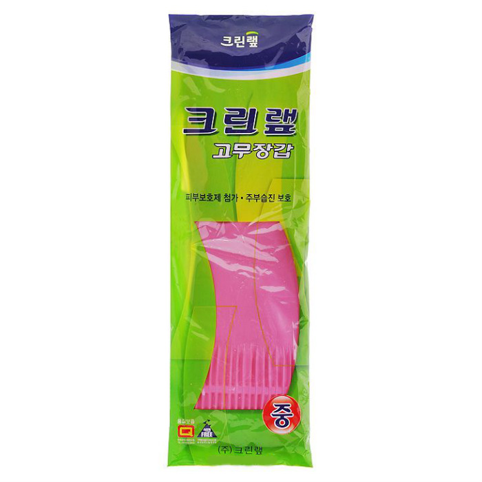 Перчатки Clean Wrap из натурального латекса c внутренним покрытием розовые, р xl 1пара