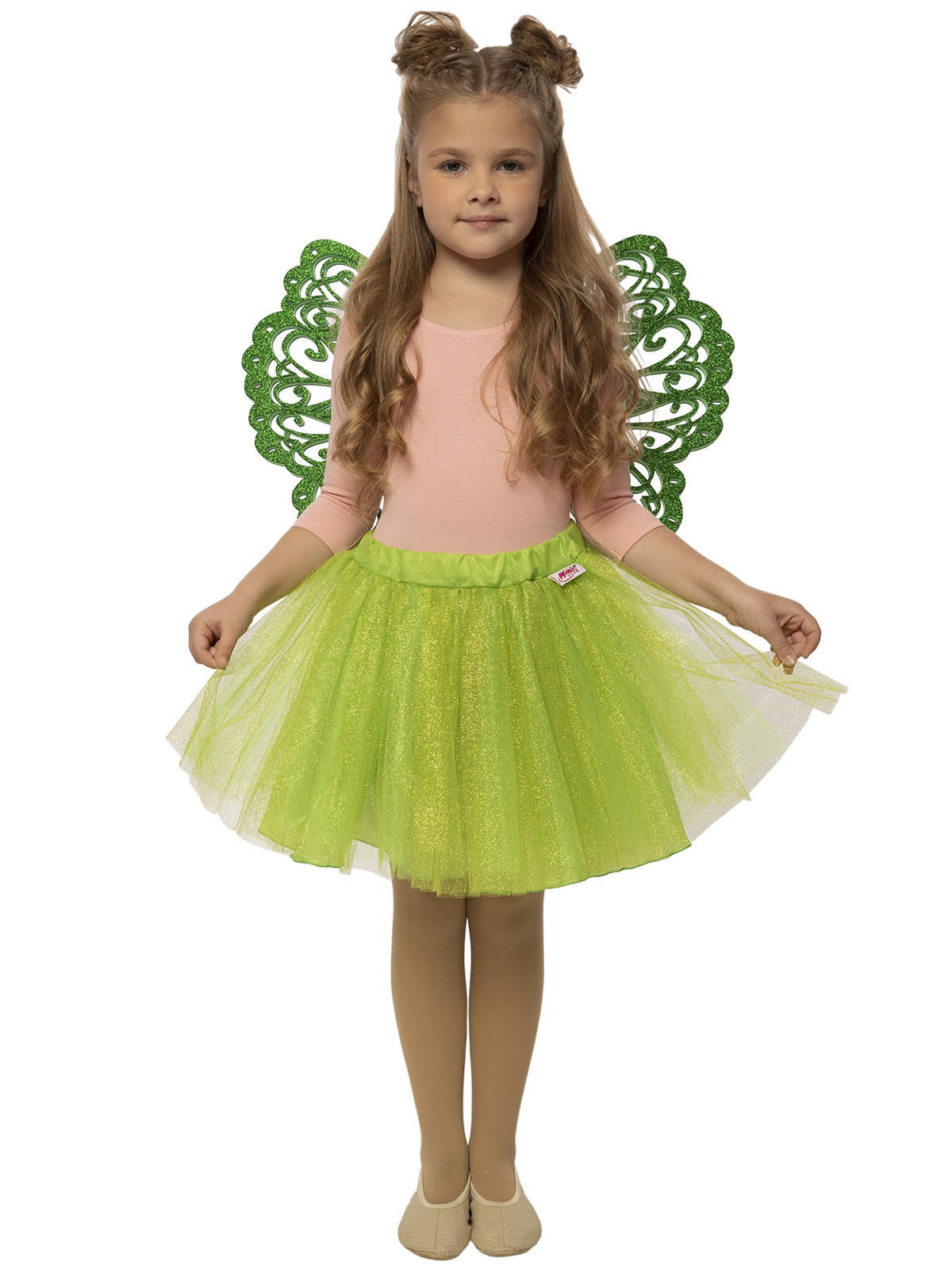 Карнавальный костюм детский Вестифика Вечеринка Винкс, зеленый, 128