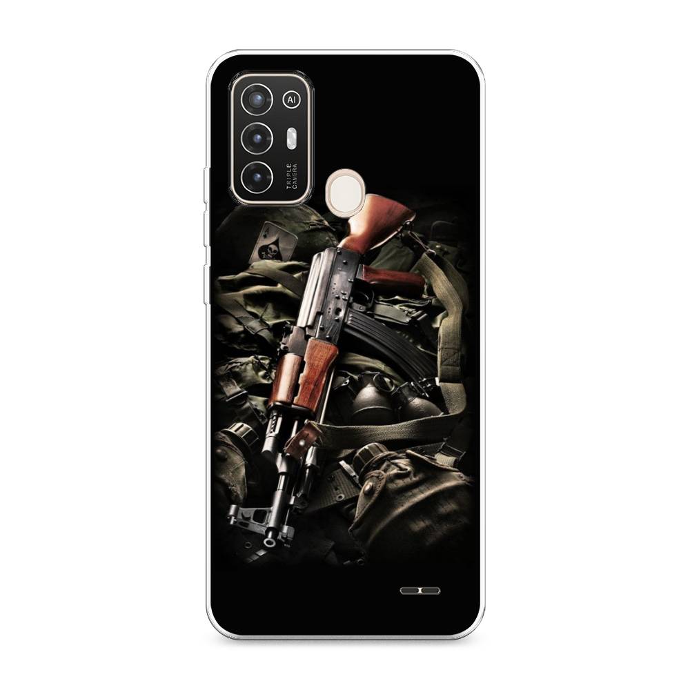 фото Силиконовый чехол "автомат" на zte blade a52 awog