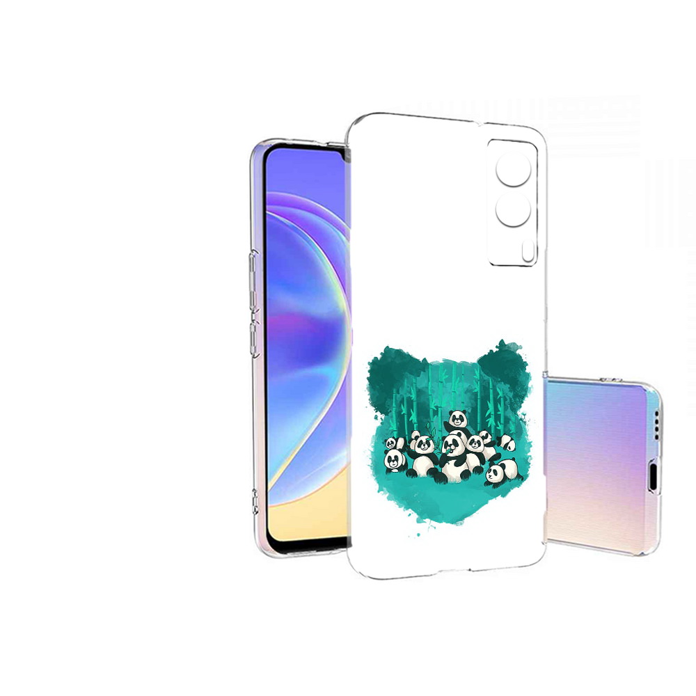 

Чехол MyPads Tocco для Vivo V21E нарисованные панды (PT161736.380.508), Прозрачный, Tocco