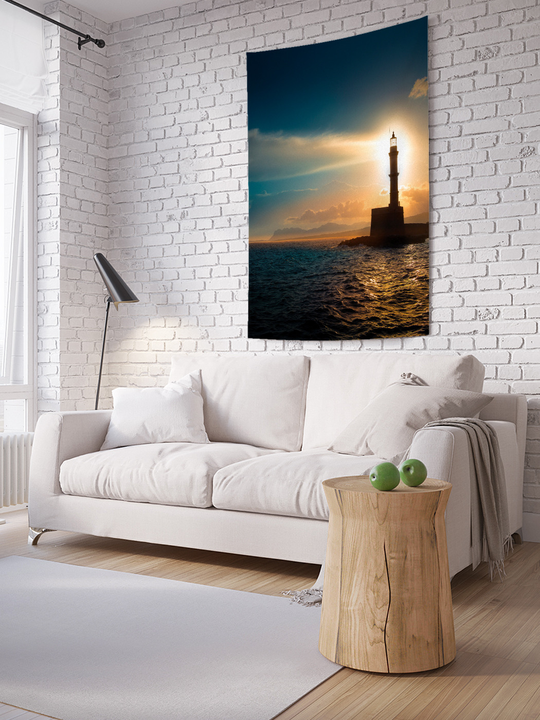 

Вертикальное фотопанно на стену JoyArty Солнце в маяке 100x150 см, Солнце в маяке