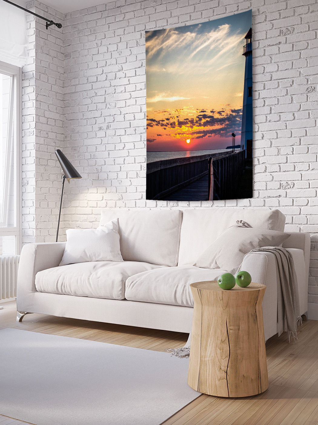 

Вертикальное фотопанно на стену JoyArty Маяк на закате 100x150 см, Маяк на закате