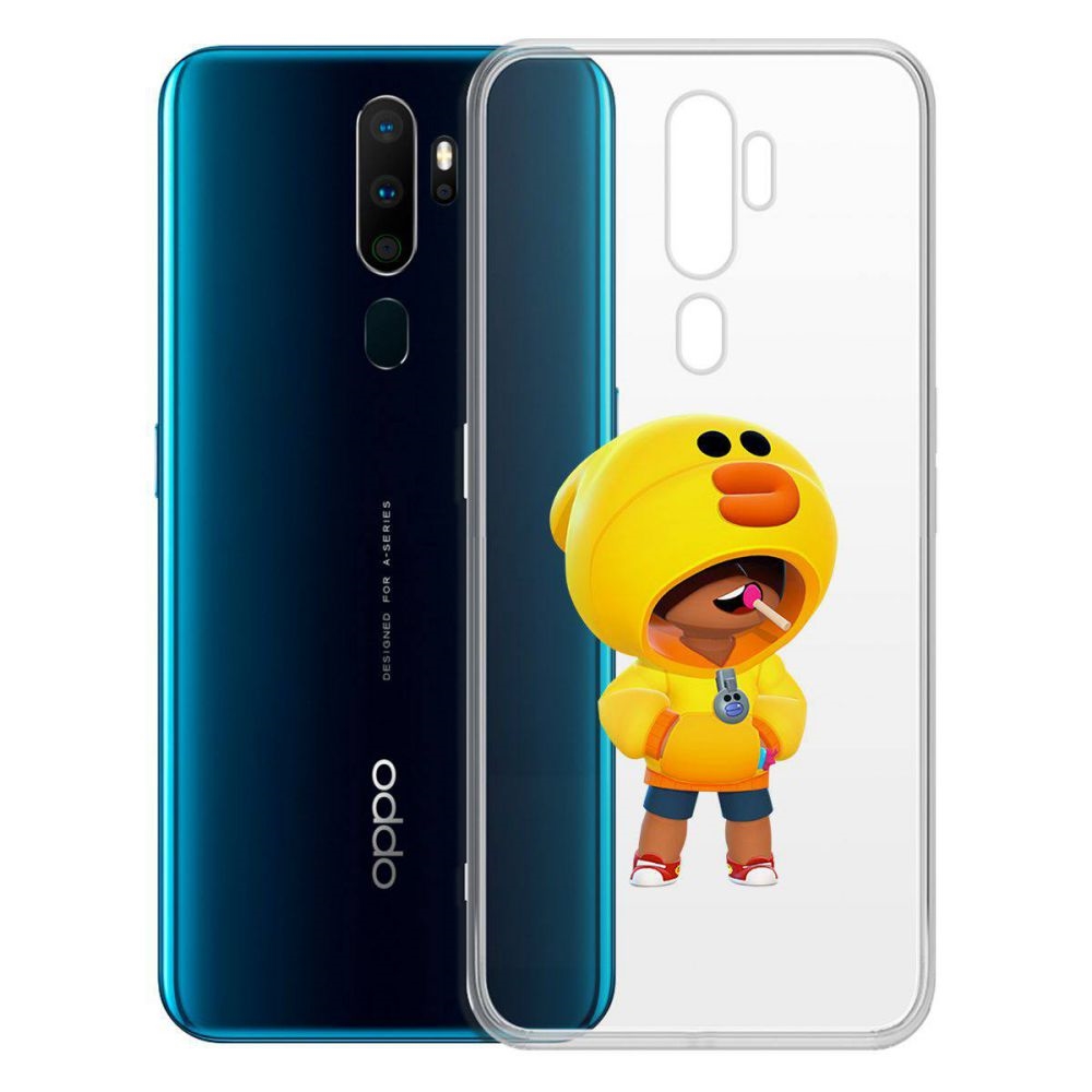 

Чехол-накладка Brawl Stars-Леон Салли для OPPO A5 (2020)/A9 (2020), Прозрачный