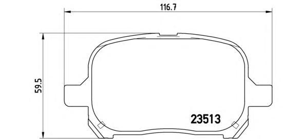 

Тормозные колодки brembo передние p83040
