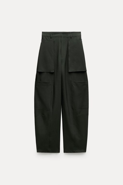 

Брюки женские ZARA 04043291 зеленые XL, Зеленый, 04043291