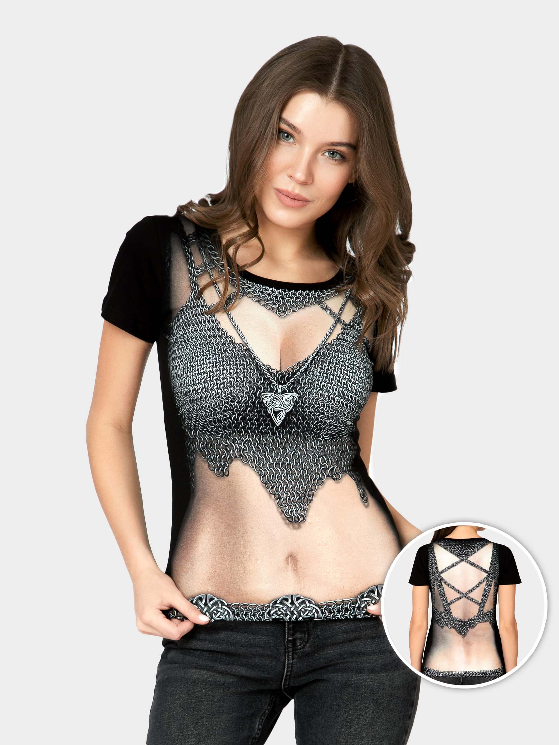 

Футболка женская MF 1-1 черная XS, Черный, 1-1