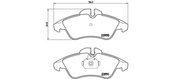 

Тормозные колодки brembo передние p50080