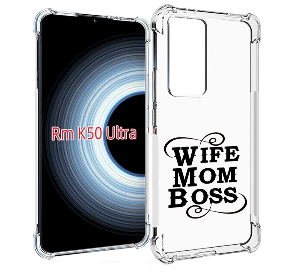 Чехол MyPads жена-мама-босс для Xiaomi 12T / Redmi K50 Ultra