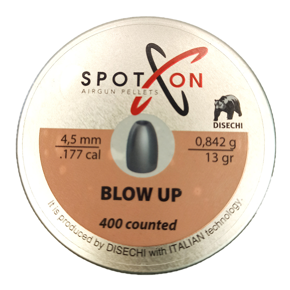

Пули SPOTON Blow Up 4,5мм 0.842г (400 шт), Серый