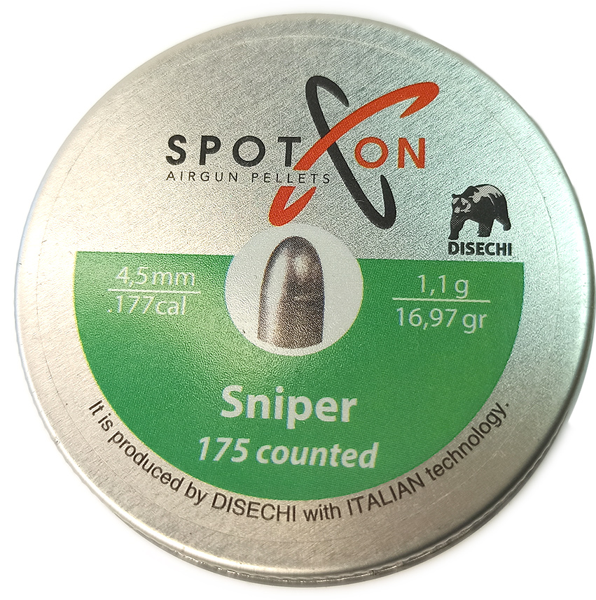 Пули SPOTON Sniper 4,5мм 1.10g (175 шт)