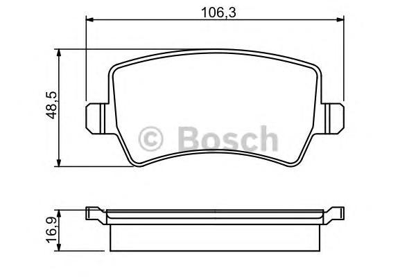 

Тормозные колодки Bosch задние дисковые для Ford Galaxy/Volvo S80 986494248