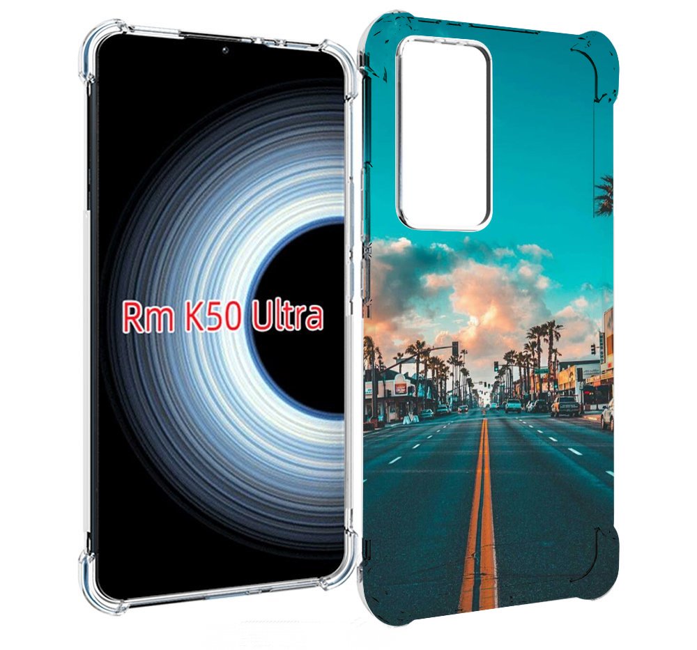 

Чехол MyPads дорога-в-лос-анджелес для Xiaomi 12T / Redmi K50 Ultra, Прозрачный, Tocco