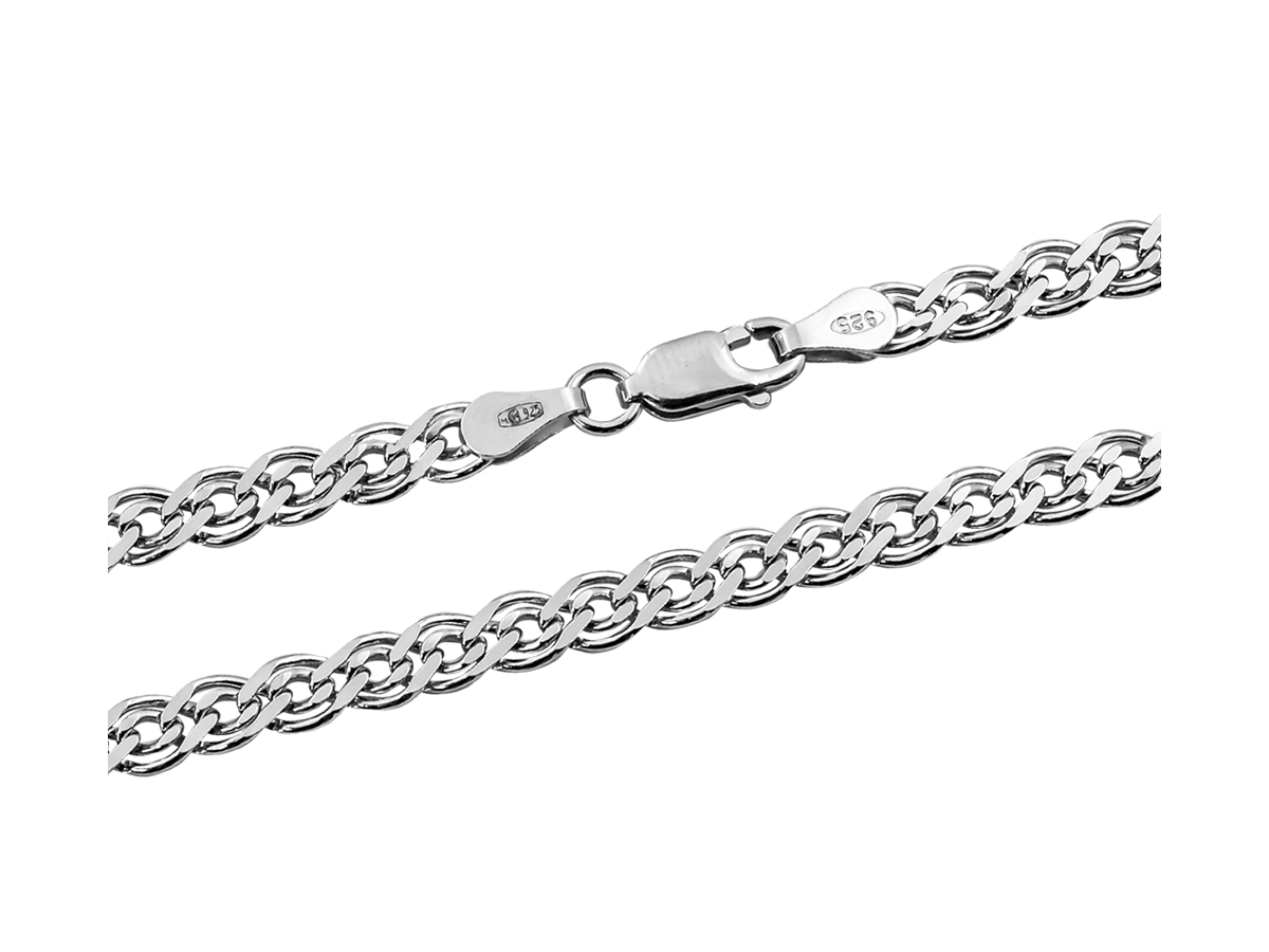 

Цепочка из серебра 55 см Мастерская Алёшиных С33.70.08.15С, С33.70.08.15С