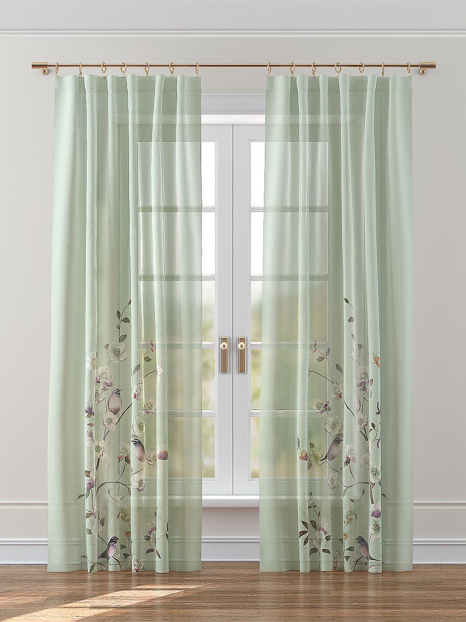 

Тюль AT HOME Равини (фисташковый) высота 260 см, ширина 150 см, Белый, 972074