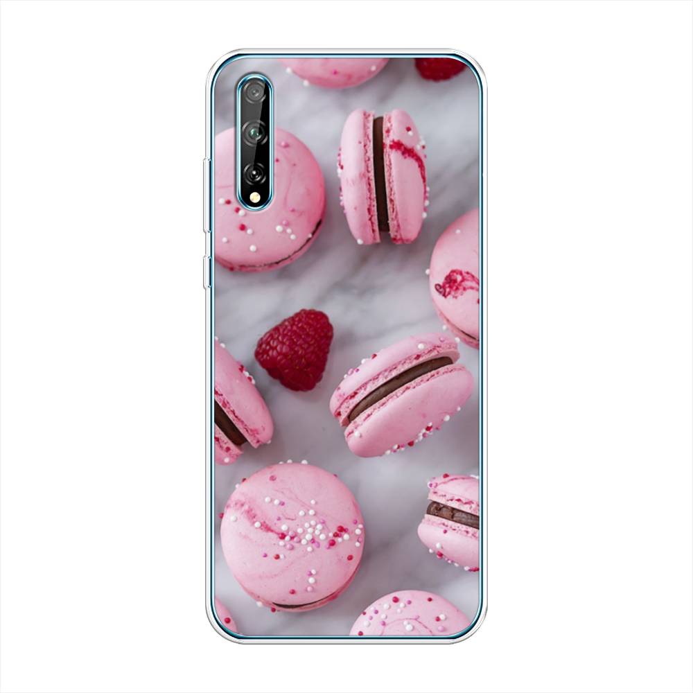 

Чехол Awog на Huawei Y8p "Макарони с малиной", Серый;розовый, 6103450-10