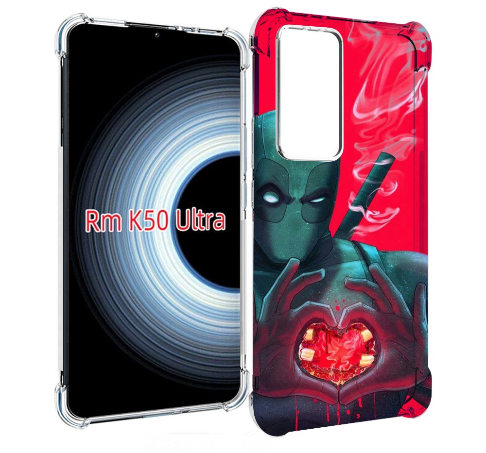 

Чехол MyPads дедпул-в-сердце для Xiaomi 12T / Redmi K50 Ultra, Прозрачный, Tocco