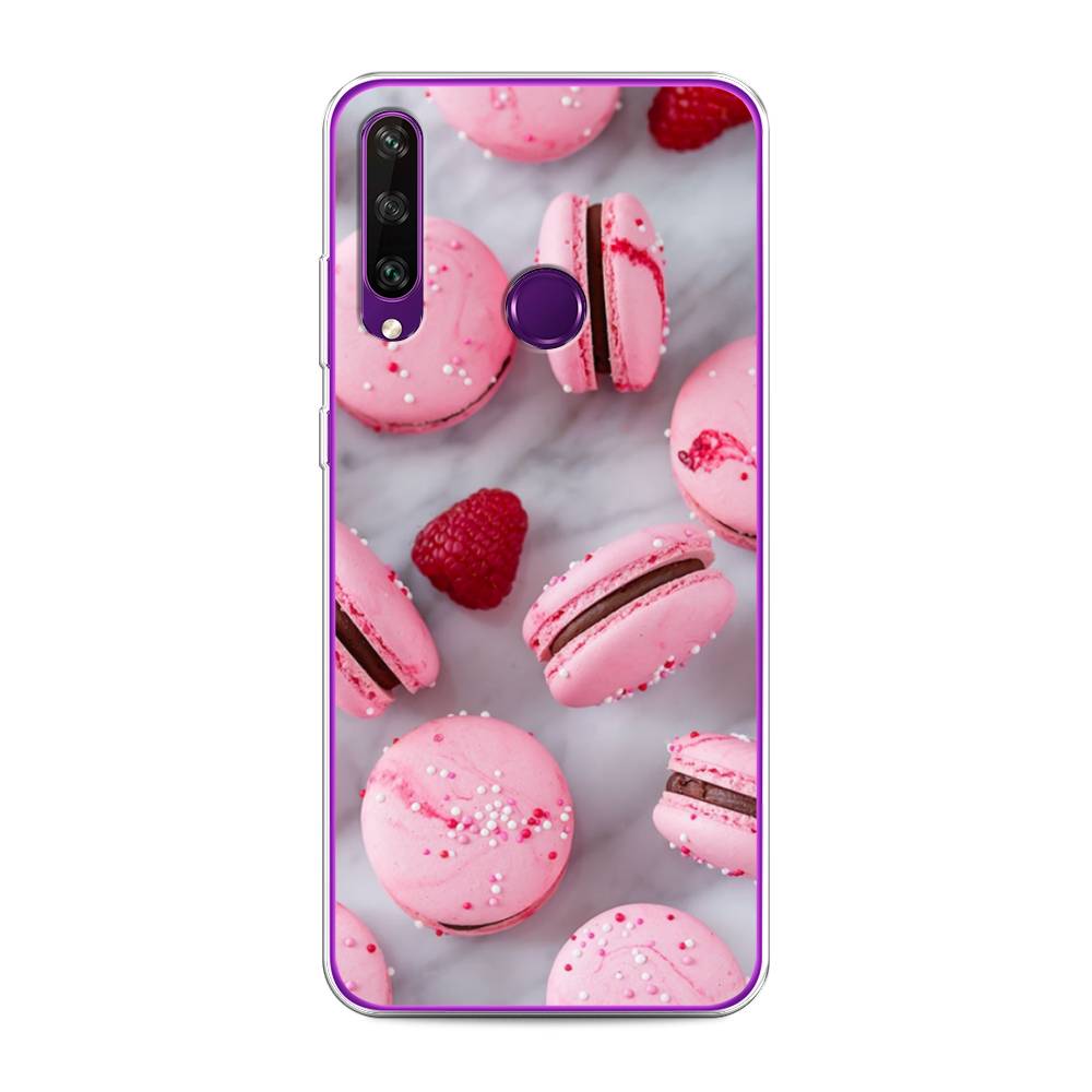 

Чехол Awog на Huawei Y6p "Макарони с малиной", Серый;розовый, 6103250-10