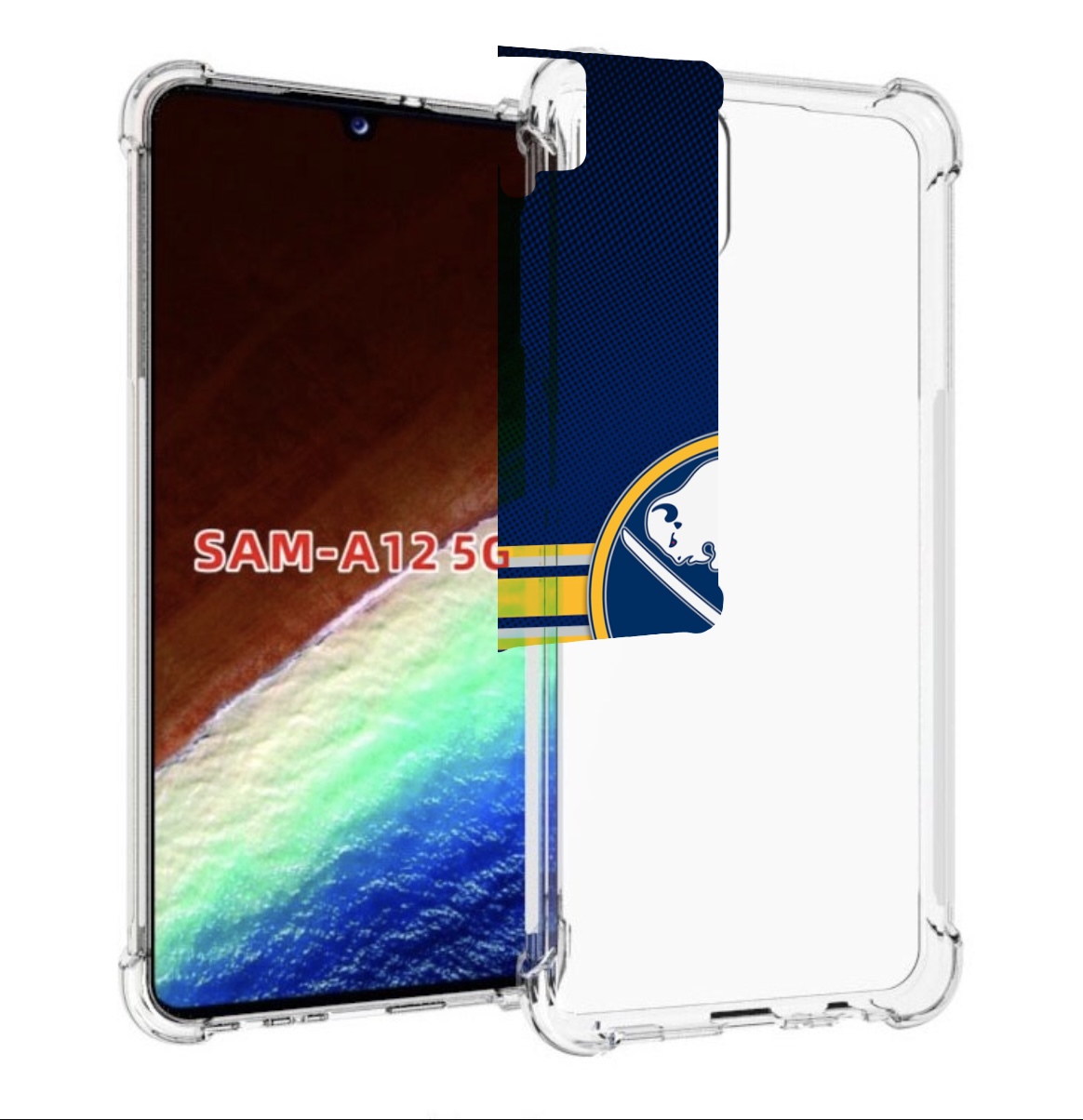 

Чехол MyPads Buffalo Sabres для Samsung Galaxy A12 (SM-A125F) 2020/21/A12 Nacho SM-A127F, Прозрачный, Tocco