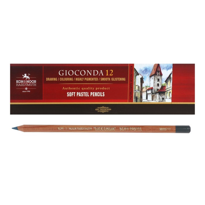 

Пастель сухая в карандаше Koh-I-Noor GIOCONDA 8820/17 Soft Pastel, серый-металлик, GIOCONDA