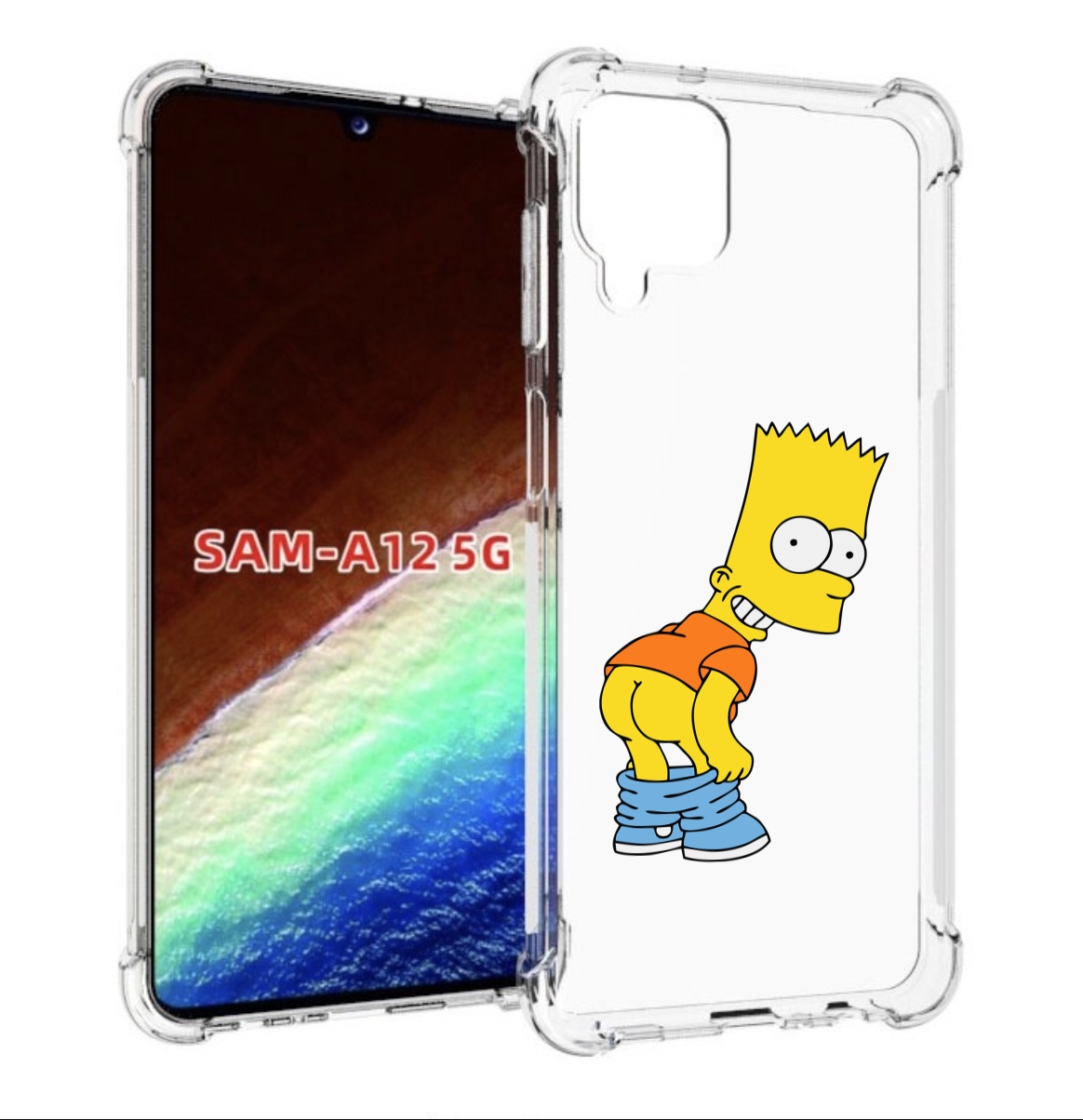 

Чехол MyPads барт-симпсон-довольный для Samsung Galaxy A12 (SM-A125F) 2020/21, Прозрачный, Tocco