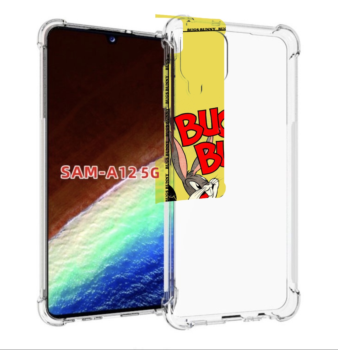 

Чехол MyPads бакс-банни-и-еда для Samsung Galaxy A12 (SM-A125F) 2020/21/A12 Nacho SM-A127F, Прозрачный, Tocco