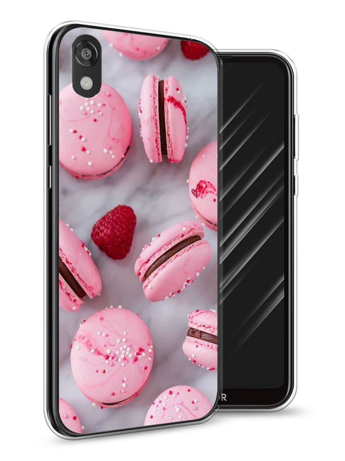 

Чехол Awog на Huawei Y5 2019 "Макарони с малиной", Серый;розовый, 69050-10
