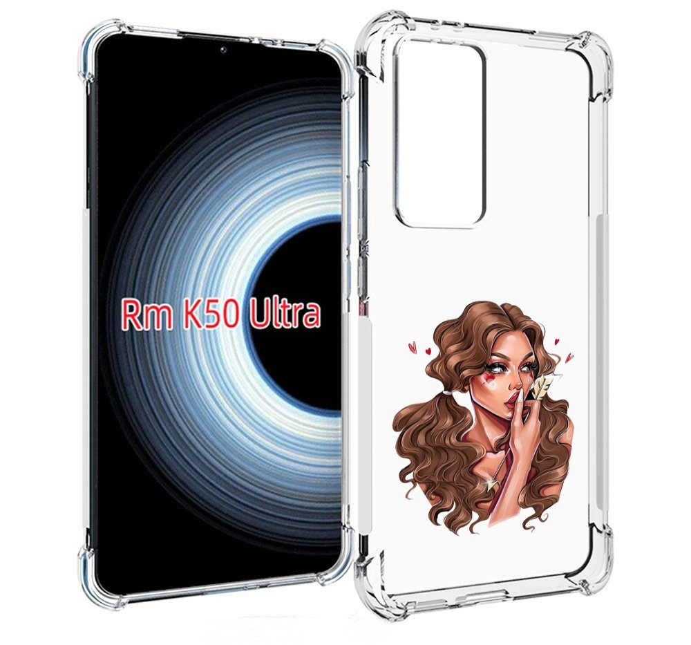 

Чехол MyPads девушка-со-стрелой женский для Xiaomi 12T / Redmi K50 Ultra, Прозрачный, Tocco