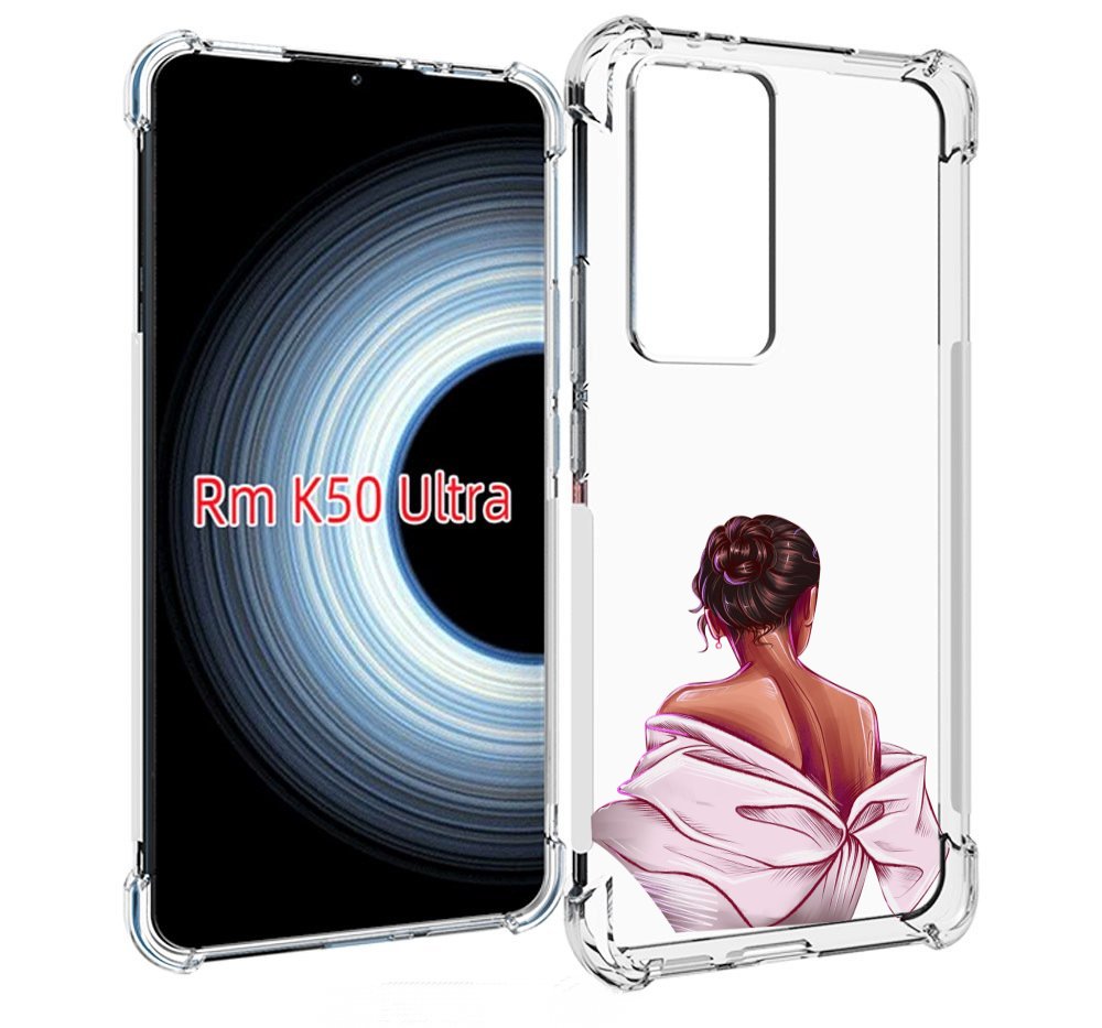 

Чехол MyPads девушка-со-спины женский для Xiaomi 12T / Redmi K50 Ultra, Прозрачный, Tocco