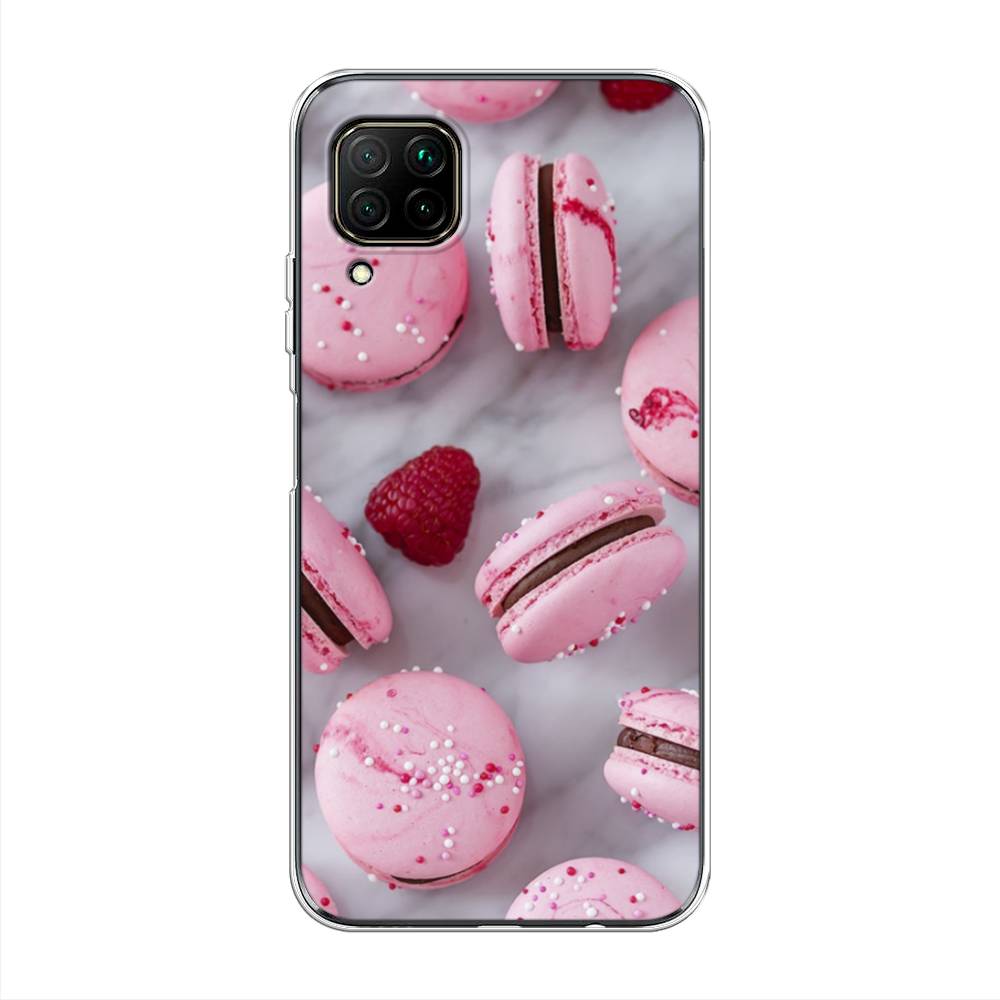 

Чехол Awog на Huawei P40 Lite "Макарони с малиной", Серый;розовый, 611650-10