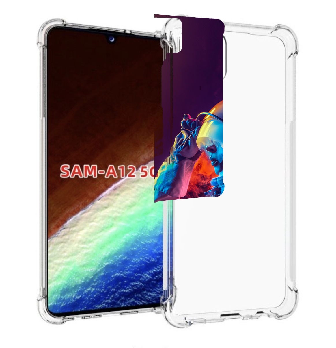 

Чехол MyPads астронавт в дыму для Samsung Galaxy A12 (SM-A125F) 2020/21/A12 Nacho SM-A127F, Прозрачный, Tocco