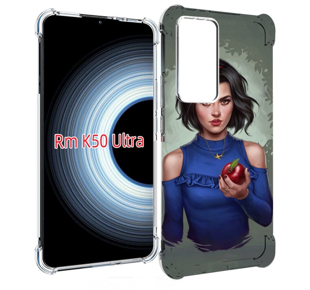 

Чехол MyPads девушка-с-яблоком женский для Xiaomi 12T / Redmi K50 Ultra, Прозрачный, Tocco