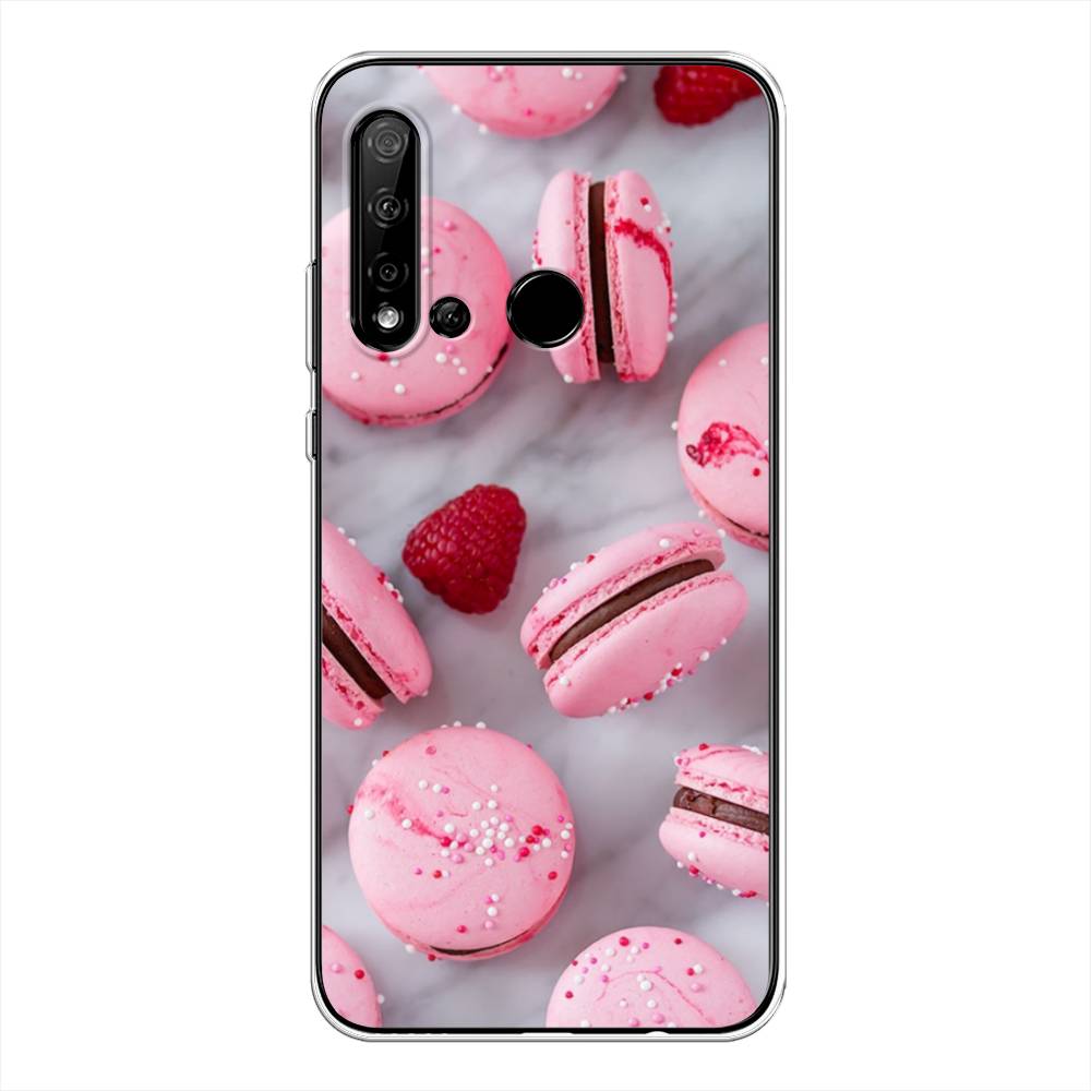 

Чехол Awog на Huawei P20 lite 2019 "Макарони с малиной", Серый;розовый, 69750-10